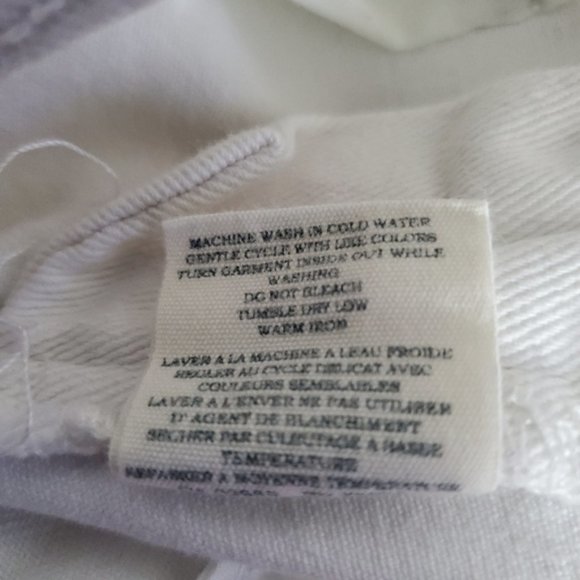 Vintage White Slim Fit Low Waisted Jeans- Size 25 - Picture 8 of 10